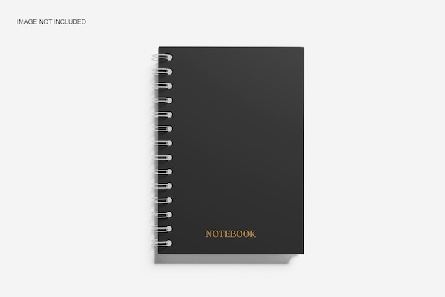 A4 spiraal notitieboek mockup