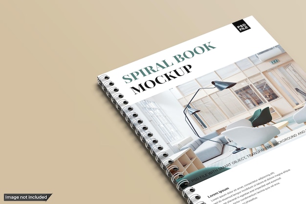 A4 spiral book mockup