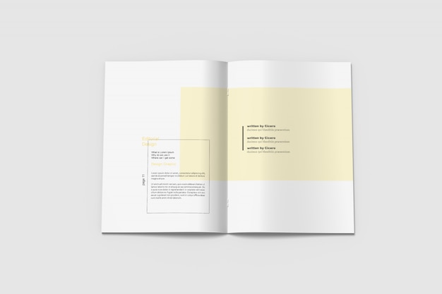 A4 tijdschrift mockup