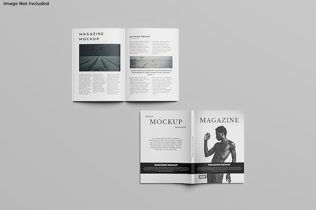 A4 tijdschrift mockup