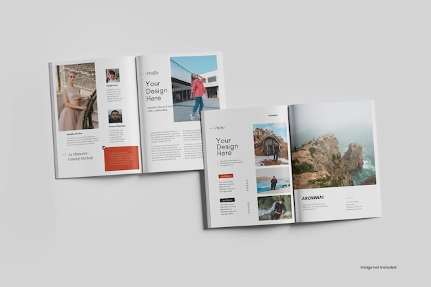 A4 tijdschrift mockup