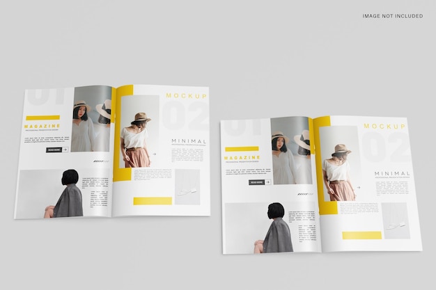 PSD a4 tijdschrift mockup