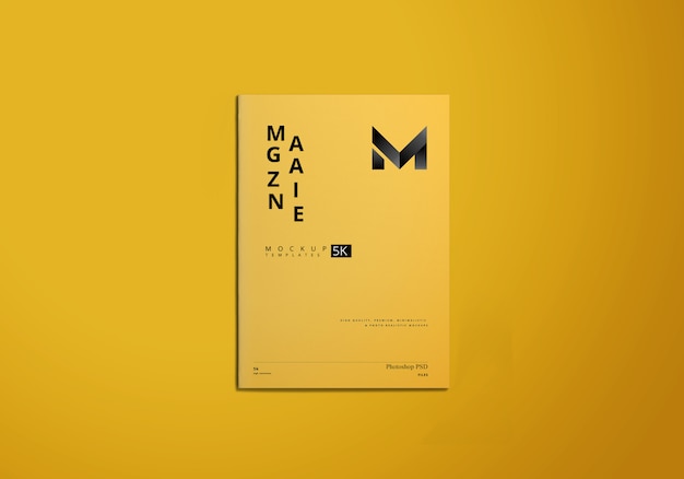 A4 tijdschrift mockup