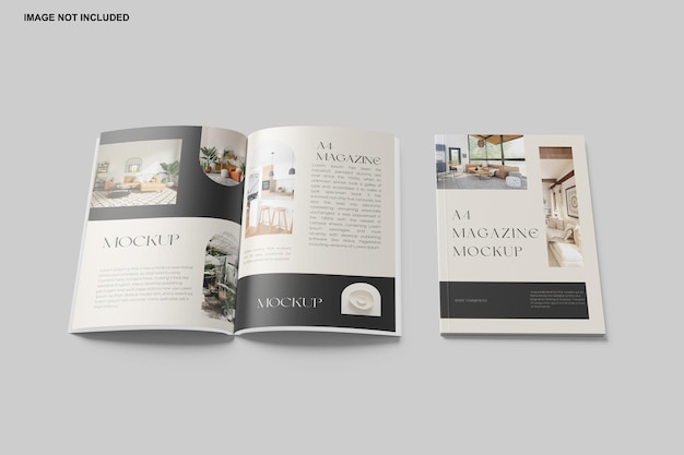 A4 tijdschrift mockup