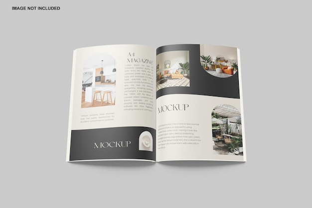 A4 tijdschrift mockup
