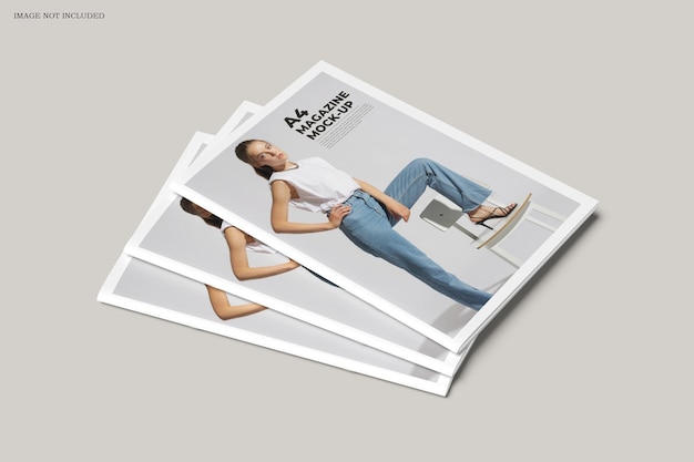 A4 tijdschrift mockup