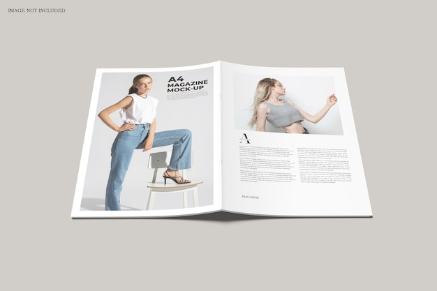 A4 tijdschrift mockup