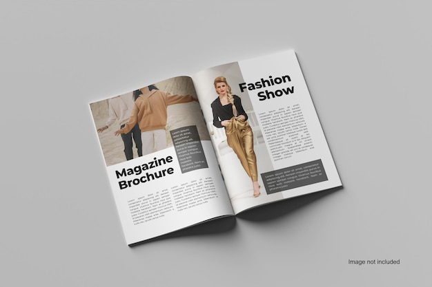 PSD a4 tijdschriftbrochure mockup