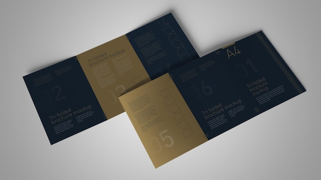 PSD a4 tri fold brochure