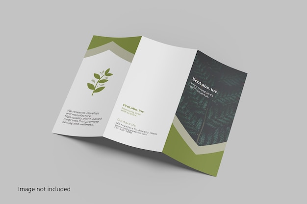 Brochure a4 a tre ante mockup