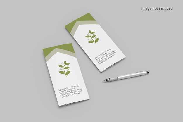 Brochure a4 a tre ante mockup