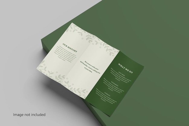 Brochure a4 a tre ante mockup