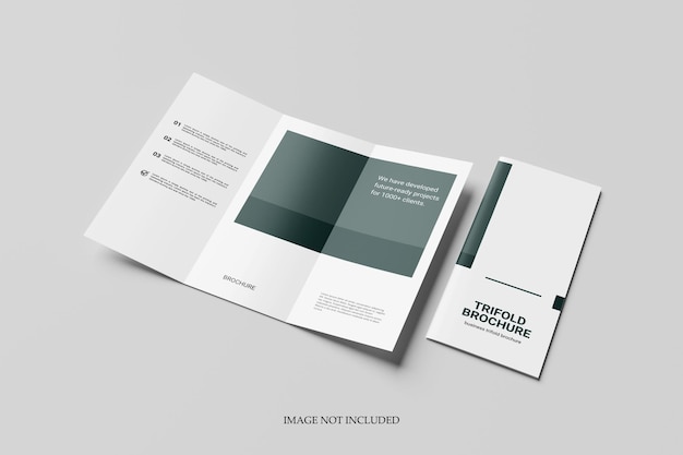 A4 trifold brochure mockup