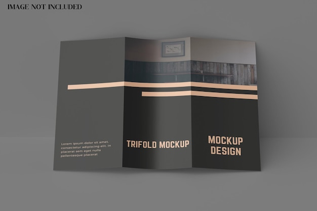 Brochure a4 trifold mockup