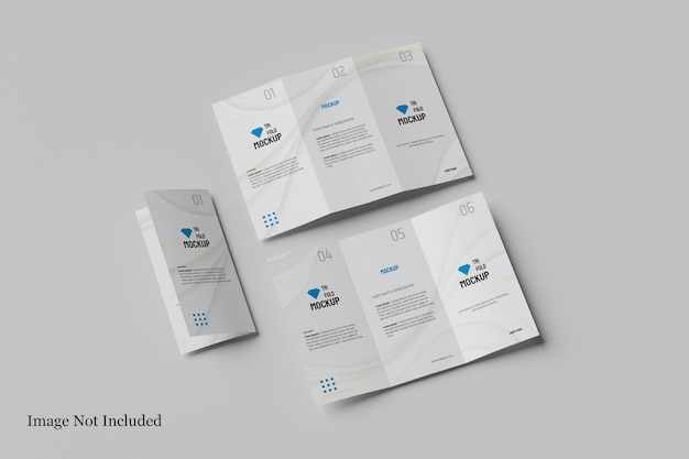 Макет a4 trifold design