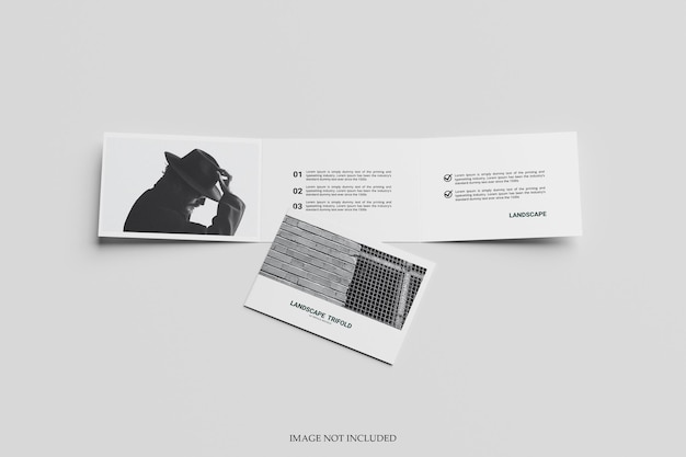 A4 TRIFOLD MAKIETA KRAJOBRAZU