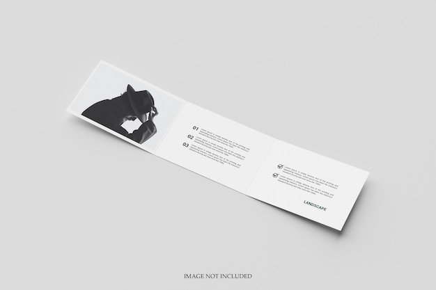 A4 TRIFOLD MAKIETA KRAJOBRAZU