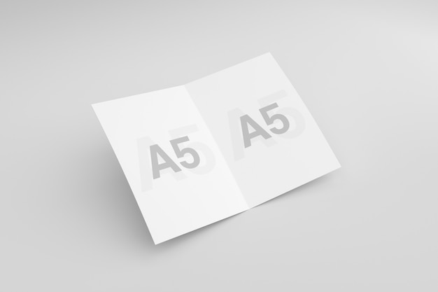 A5 / A5 Bifold Brochure Mockup