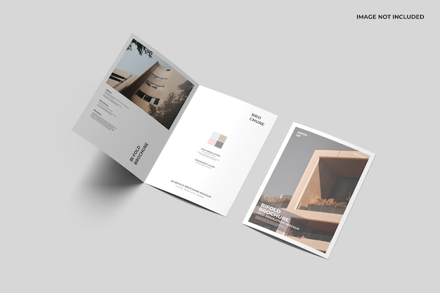 A5 bifold brochure mockup