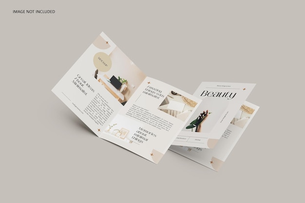 Mockup di brochure bifold a5