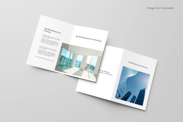 Mockup di brochure bifold a5