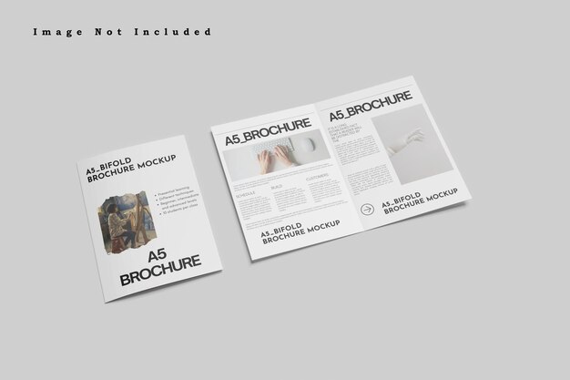 a5 bifold brochure mockup