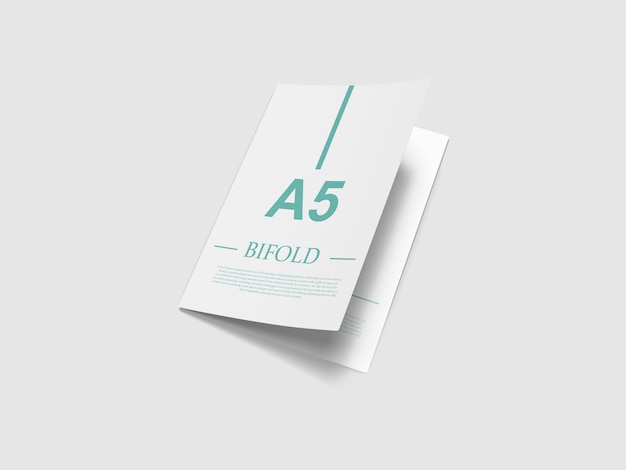 a5 bifold mockup