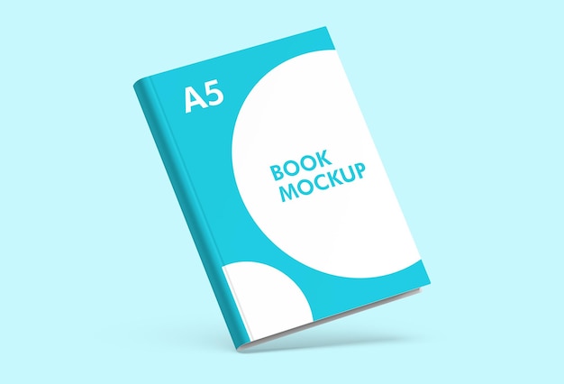 A5 boekomslag mockup voorzijde met slim object