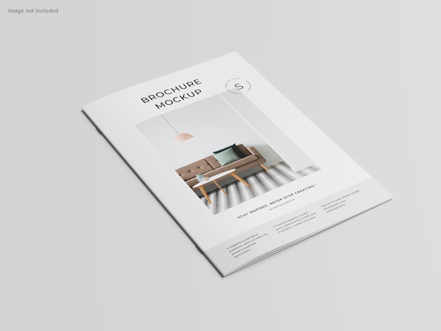 PSD a5 brochure mockup