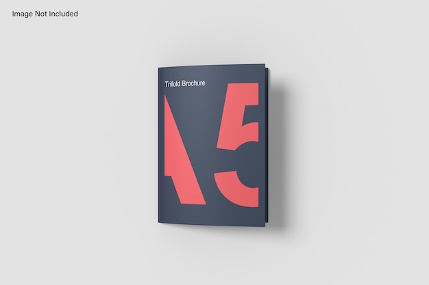 A5 driebladige brochure mockup