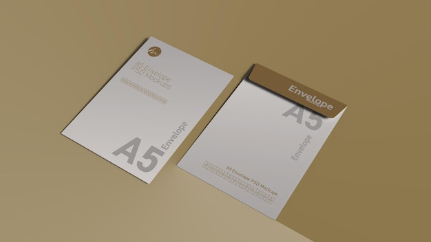 a5 envelope mockup c5 envelope mockup