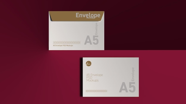 a5 envelope mockup c5 envelope mockup