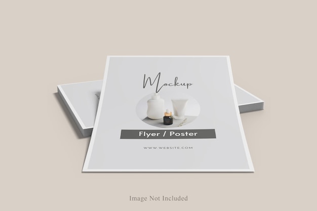 A5 flyer mockup design