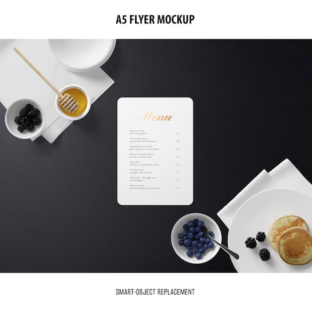a5 flyer mockup