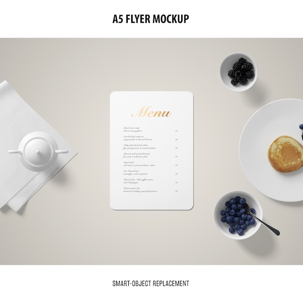 a5 flyer mockup