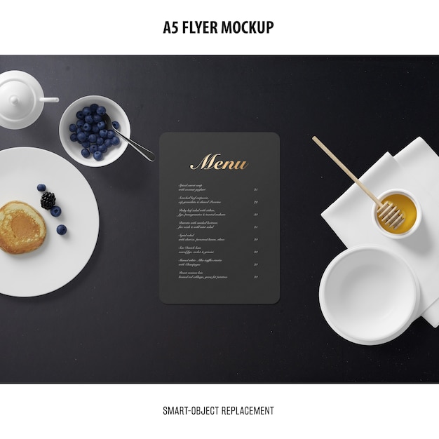 a5 flyer mockup