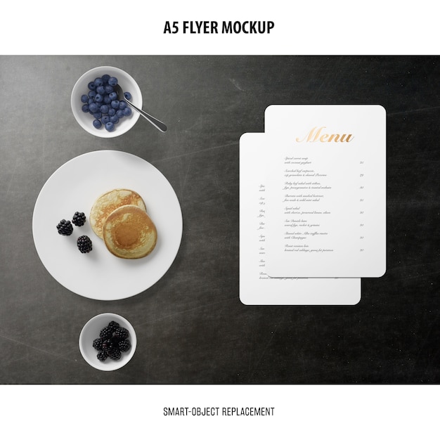 a5 flyer mockup