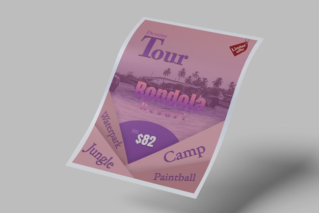 A5 flyer mockup