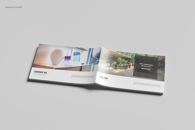 PSD brochure rivista a5 mockup