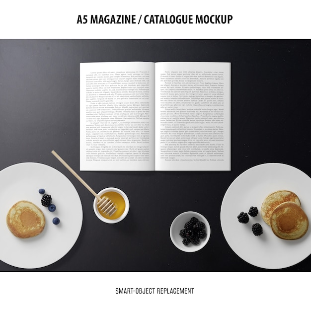 A5 Magazine Catalogue Mockup