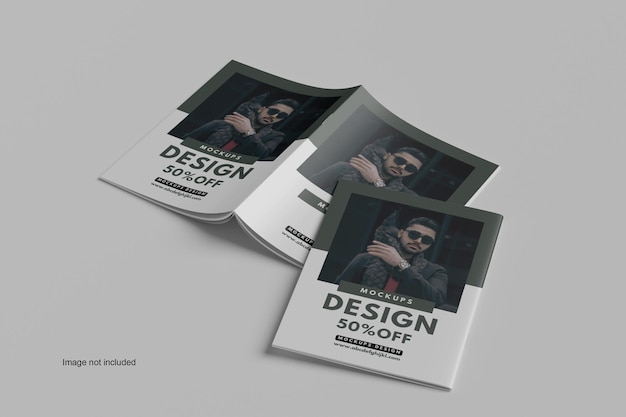 Mockup del catalogo di riviste a5