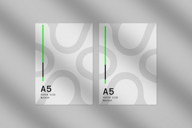 A5 Mockup papierowy Minimalistyczny projekt