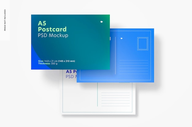 A5 postcards mockup