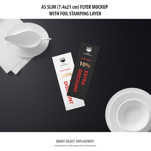 A5 Slim Flyer Mockup