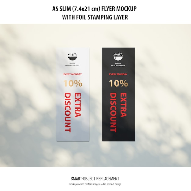 A5 Slim Flyer Mockup