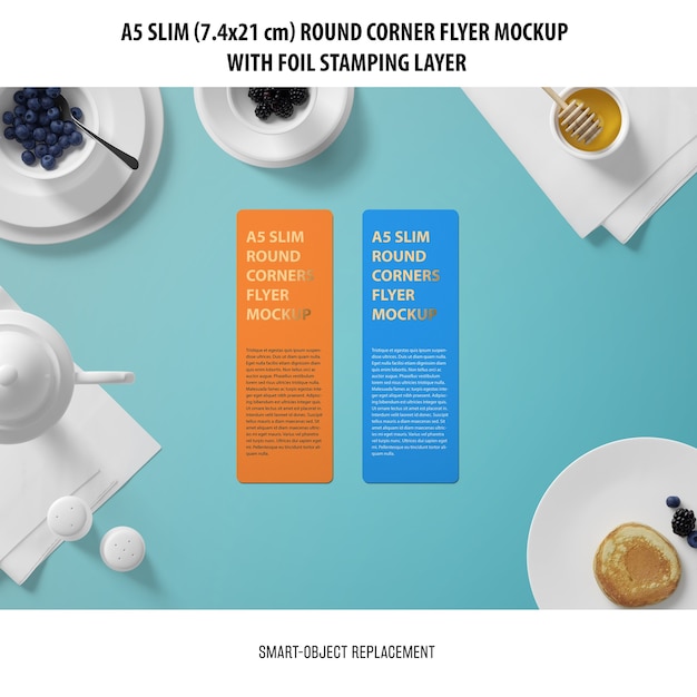 A5 Slim Flyer Mockup