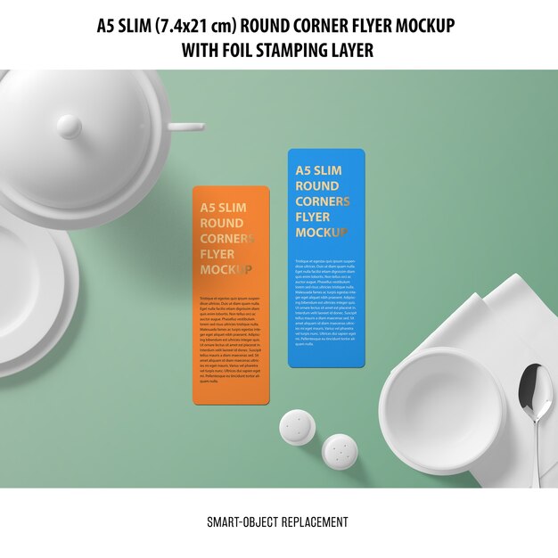 A5 Slim Flyer Mockup