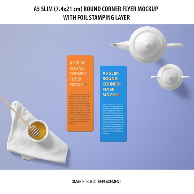 A5 Slim Flyer Mockup
