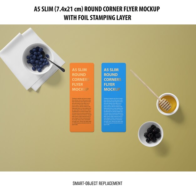 A5 Slim Flyer Mockup