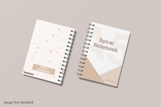 A5 Spiral Mockup